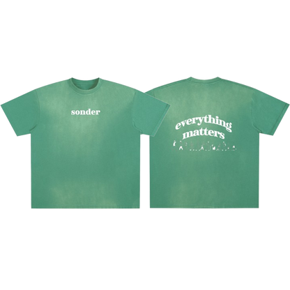 Everything Matters Heavyweight T-Shirt Emerald