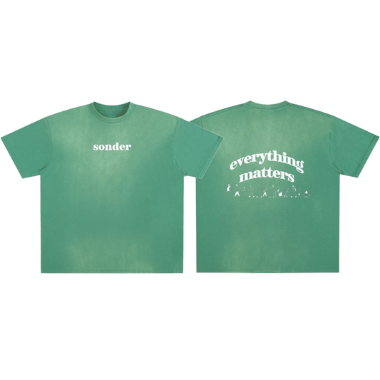Everything Matters Heavyweight T-Shirt Emerald