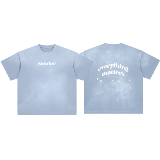 Everything Matters Heavyweight T-Shirt Baby Blue